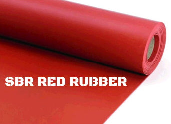 1/8 THICK RED RUBBER SHEET / ROLL