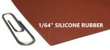 1/64" SILICONE RUBBER SHEET - The Rubber Sheet Roll Store
