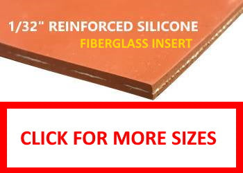 1/32 fiberglass reinforced silicone sheet