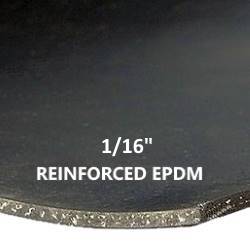 1/16" THICK REINFORCED EPDM RUBBER SHEET / REINFORCED EPDM RUBBER ROLL - The Rubber Sheet Roll Store
