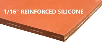 1/16 fiberglass reinforced silicone sheet