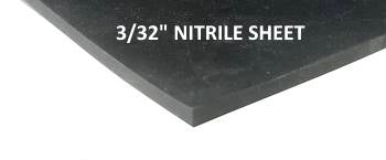 3/32" THICK NITRILE, BUNA-N, NBR RUBBER SHEET - The Rubber Sheet Roll Store
