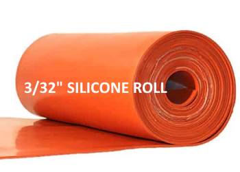 3/32"  SILICONE RUBBER ROLL - The Rubber Sheet Roll Store