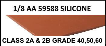 1/8" aa-59588 silicone rubber sheet