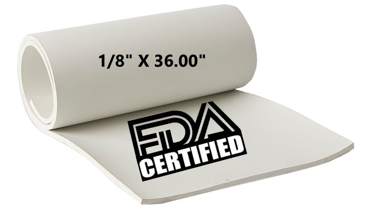 1/8" THICK FDA NEOPRENE SHEETS - The Rubber Sheet Roll Store