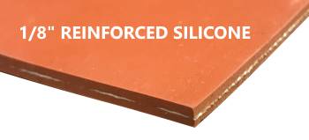 1/8 fiberglass reinforced silicone sheet