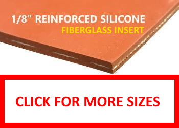 1/8 fiberglass reinforced silicone sheet