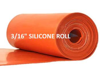 3/16" SILICONE RUBBER ROLL - The Rubber Sheet Roll Store