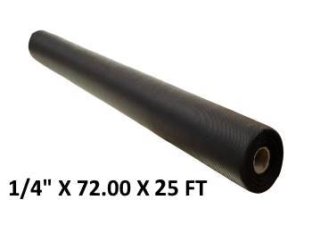 1/4" X 72.00" (6 FT) X 25 FT - The Rubber Sheet Roll Store