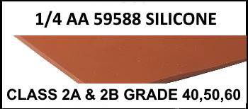 1/4" AA 59588 SILICONE RUBBER SHEET - The Rubber Sheet Roll Store