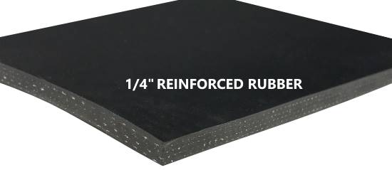 1/4" REINFORCED RUBBER SHEET - The Rubber Sheet Roll Store