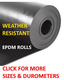 1/4"  THICK EPDM RUBBER ROLL - The Rubber Sheet Roll Store