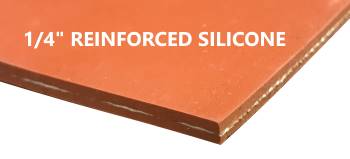1/4 fiberglass reinforced silicone sheet