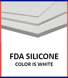 1/16" FDA SILICONE RUBBER SHEET/ROLL (WHITE ONLY)