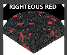 RIGHTEOUS RED RUBBER SPORT FLOORING
